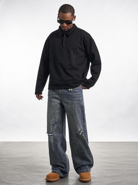 F3F Select Holes Faded Distressed Jeans | Face 3 Face