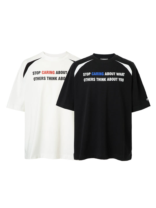 F2CE Basic Slogan Letter Printed Tee