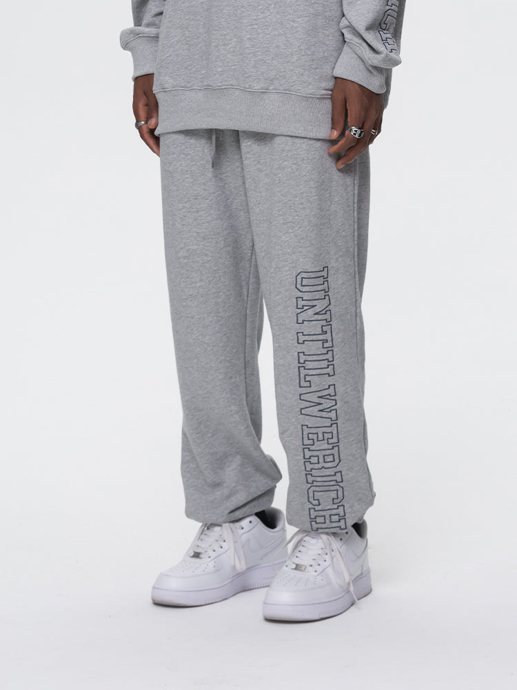 UNTILWERICH Logo Embroidered Sports Sweatpants | Face 3 Face