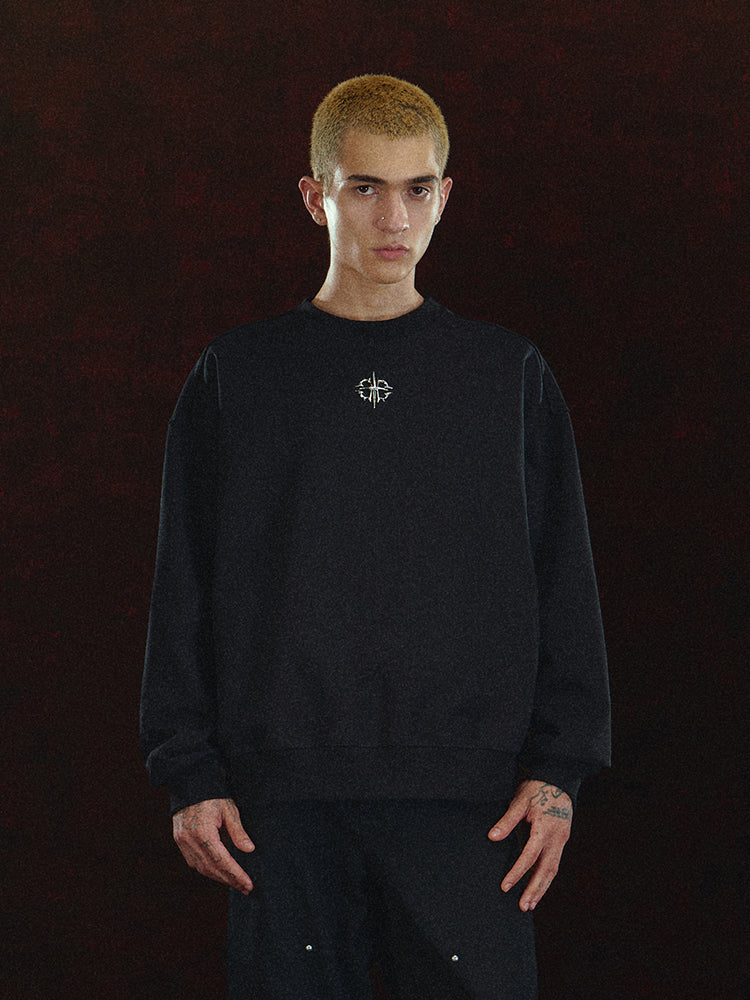DICETINY Metal Logo Basic Sweatshirt | Face 3 Face