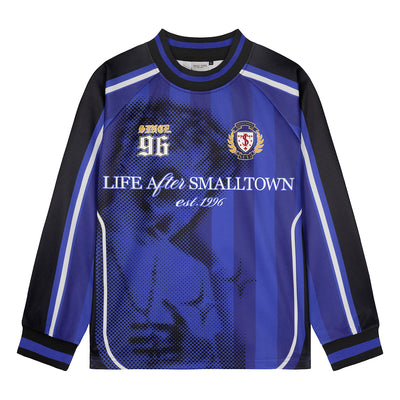 Small Town Kid Cross Print Long Sleeve Soccer Jersey | Face 3 Face