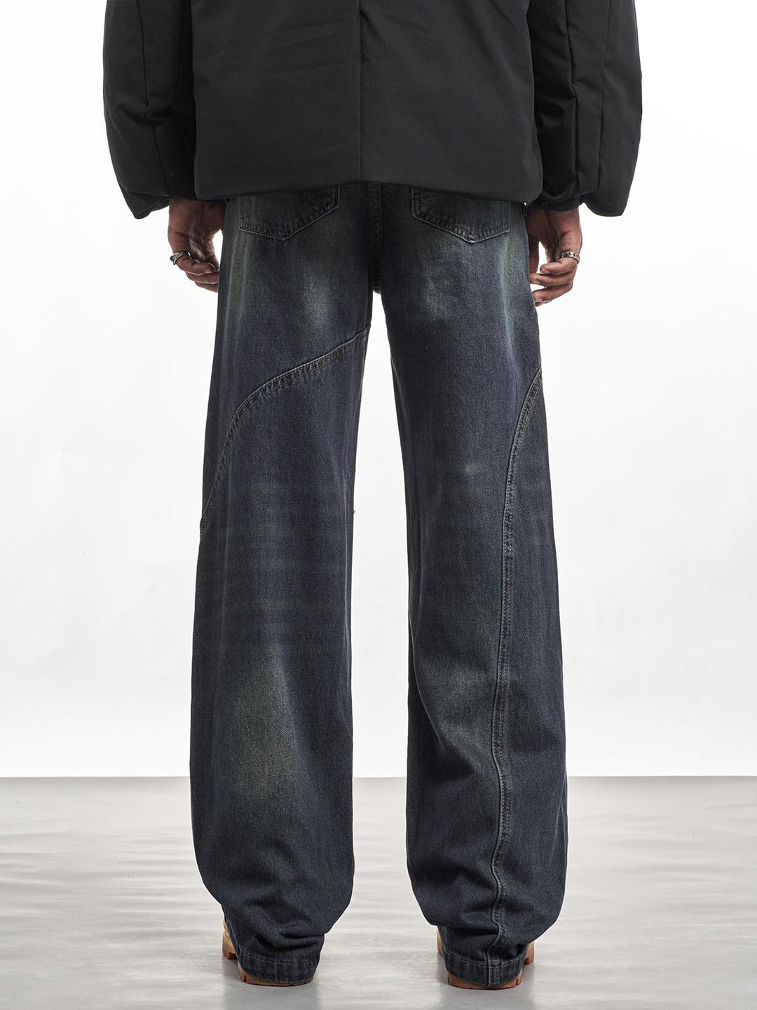 F3F Select Asymmetrical Stitch Pocket Design Jeans | Face 3 Face