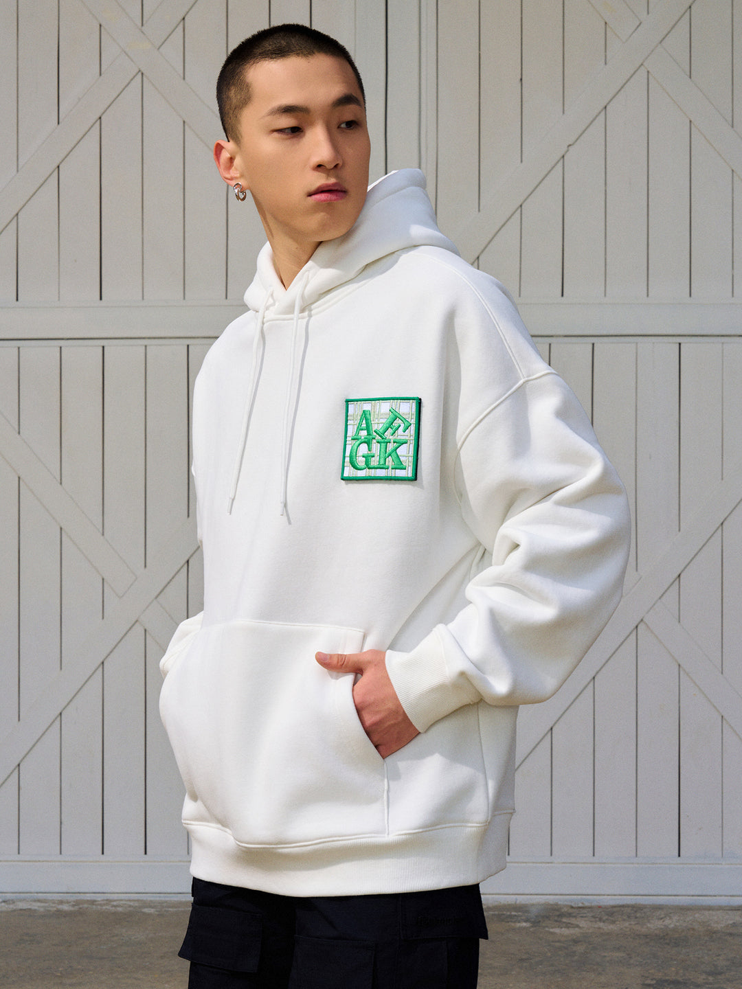 AFGK Velcro Logo Hoodie