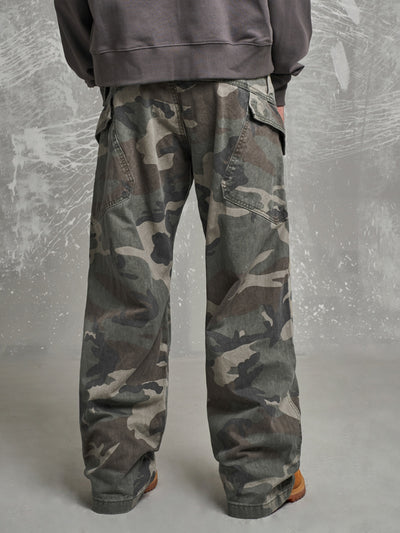 F3F Select Camouflage Pocket Design Cargo Pants | Face 3 Face