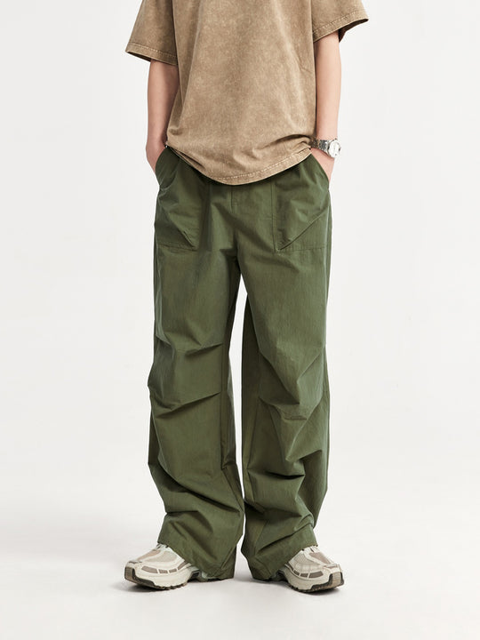 F3F Select Double Pleated Paratrooper Wide Leg Work Pants