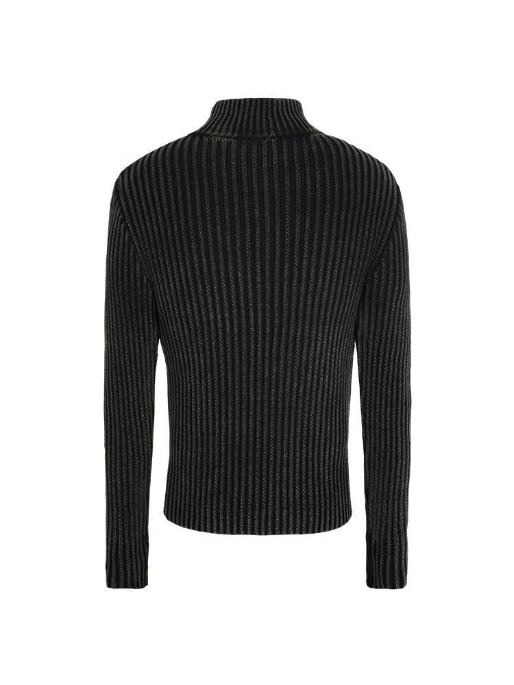 ANTIDOTE High Neck Half Zip Knit Sweater | Face 3 Face