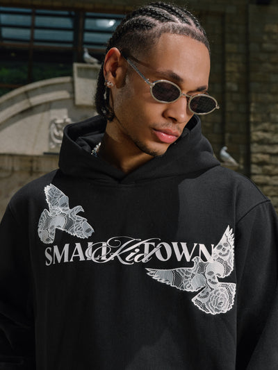 Small Town Kid Lace Peace Dove Hoodie | Face 3 Face