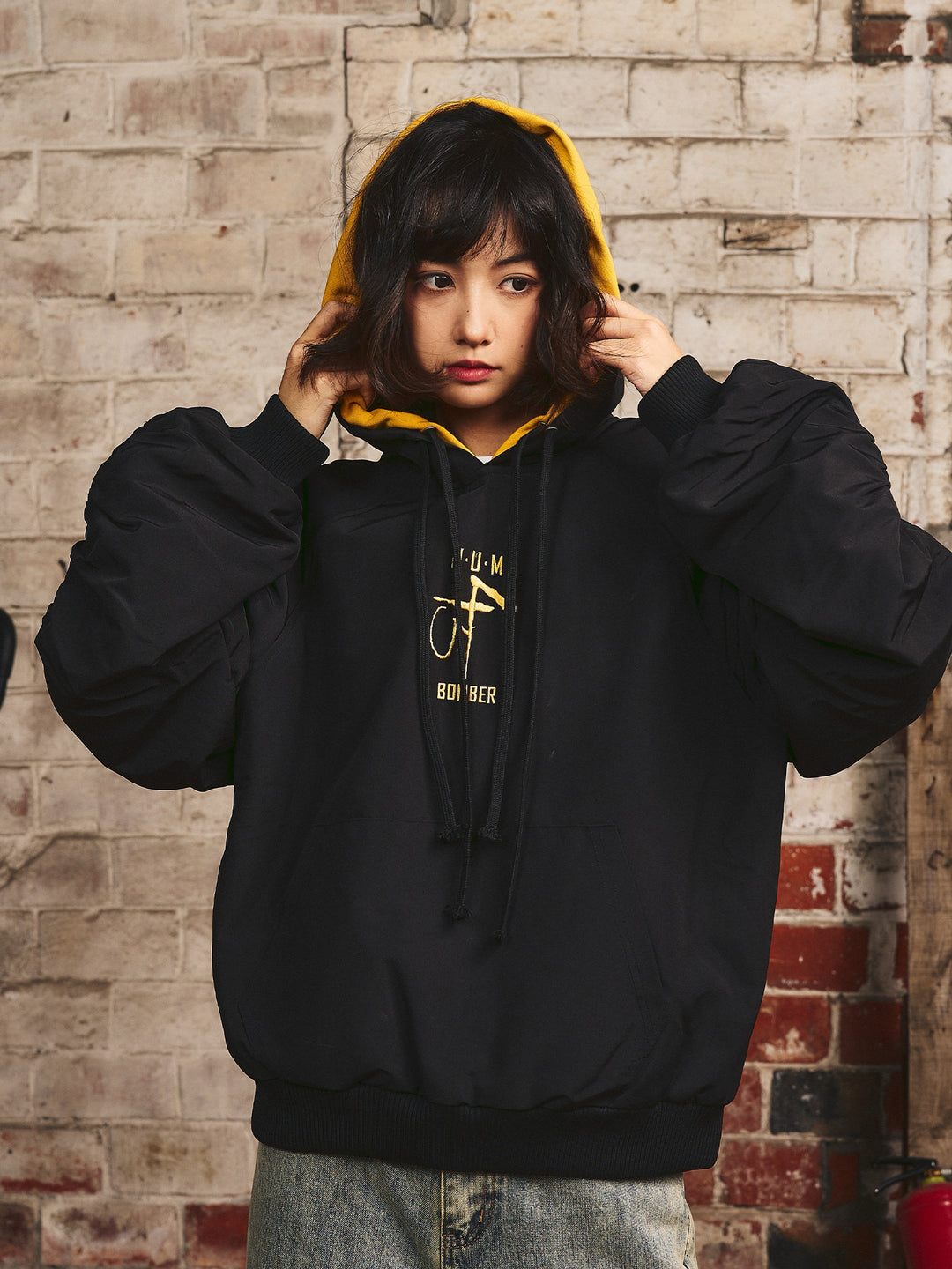 S45 Embroidered Pullover Hooded Jacket | Face 3 Face