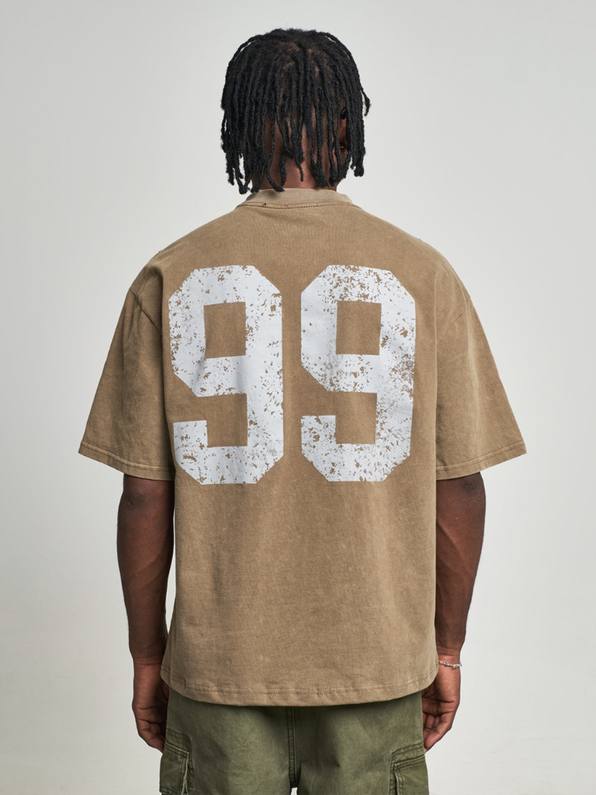 F3F Select 99 Numbering Print Washed Tee | Face 3 Face