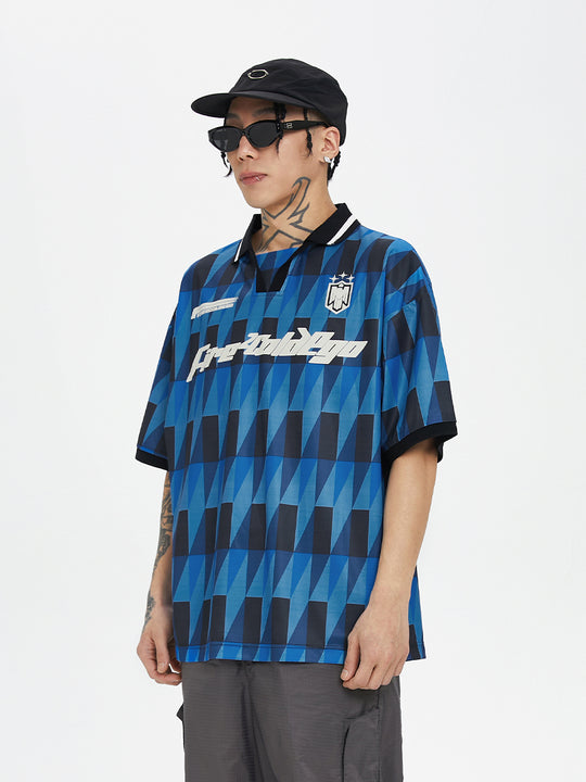 F2CE Retro Soccer Jersey Polo Shirt