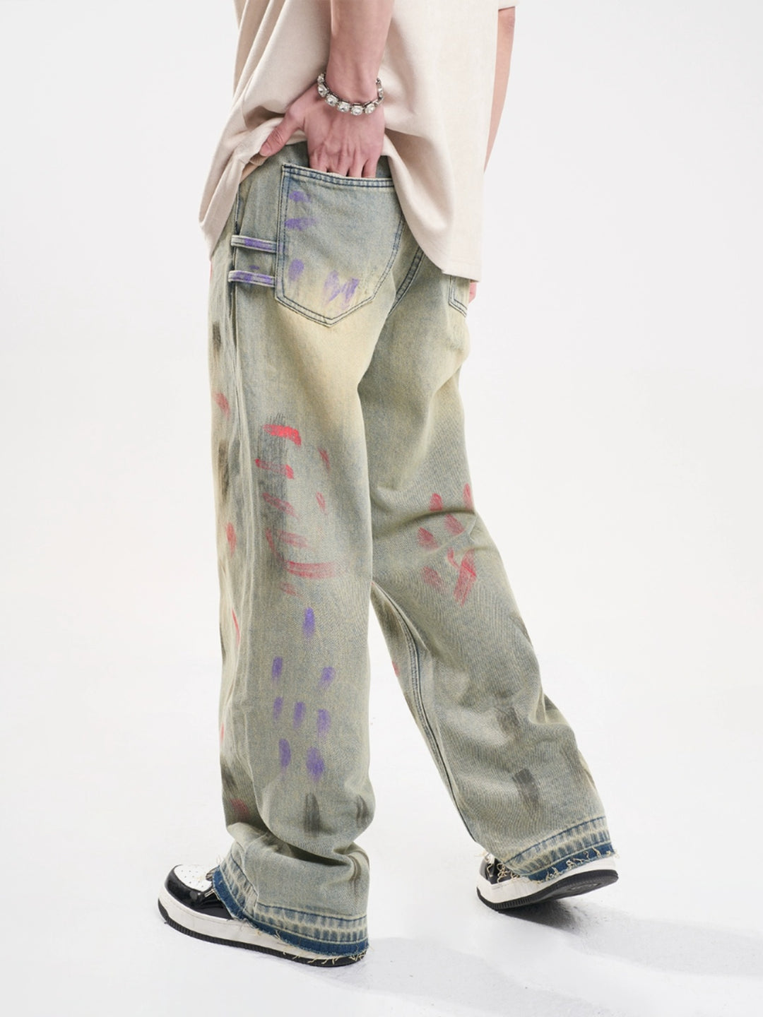 F3F Select Splash Ink Washed Jeans