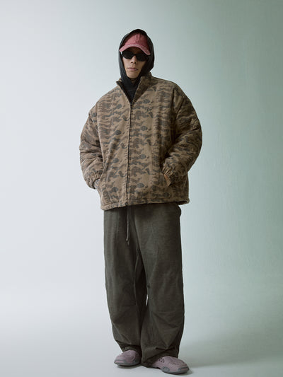 F2CE Washed Camouflage Quilted Lining Work Jacket | Face 3 Face