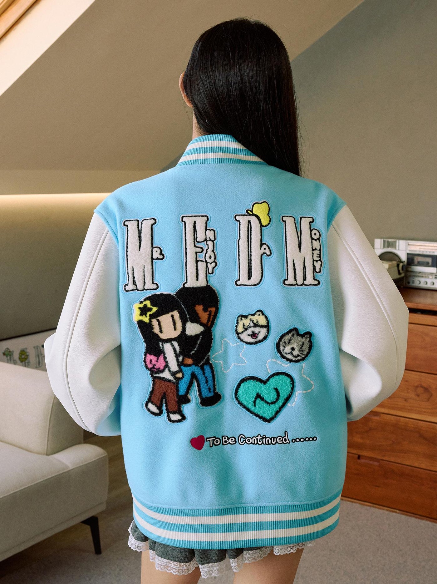 MEDM x Newmasus Butterfly Varsity Jacket | Face 3 Face