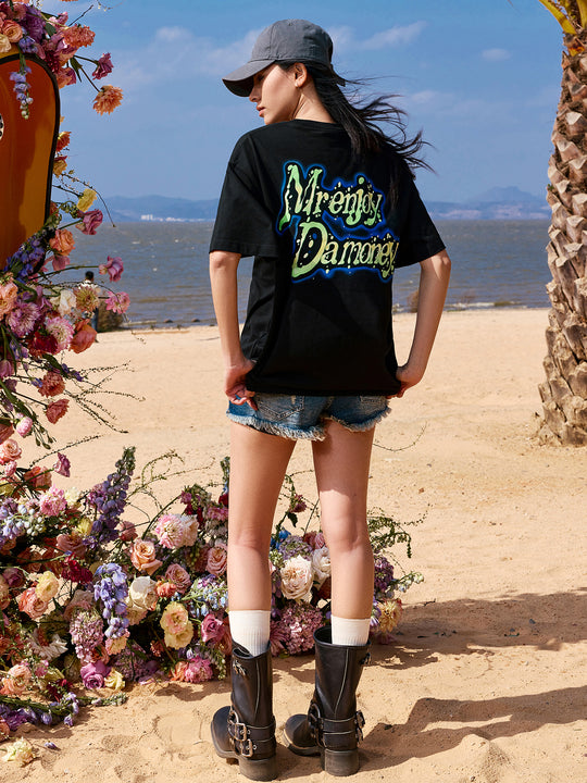 MEDM Water Drop Letters Tee