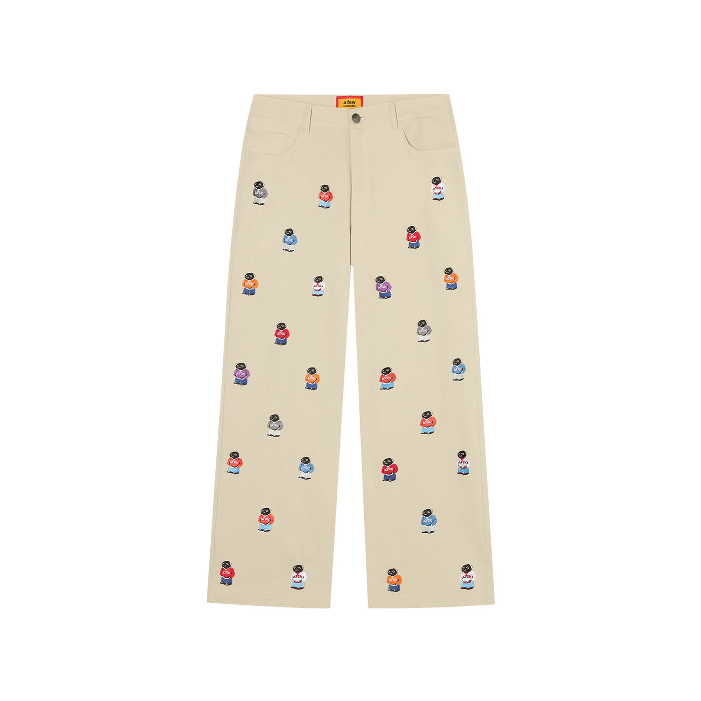 AFGK Embroidery Bear Work Pants | Face 3 Face