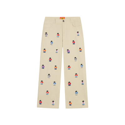 AFGK Embroidery Bear Work Pants | Face 3 Face