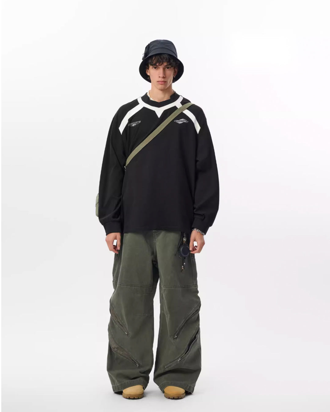 JHYQ Sports Style Design Printed Long Sleeve Tee | Face 3 Face