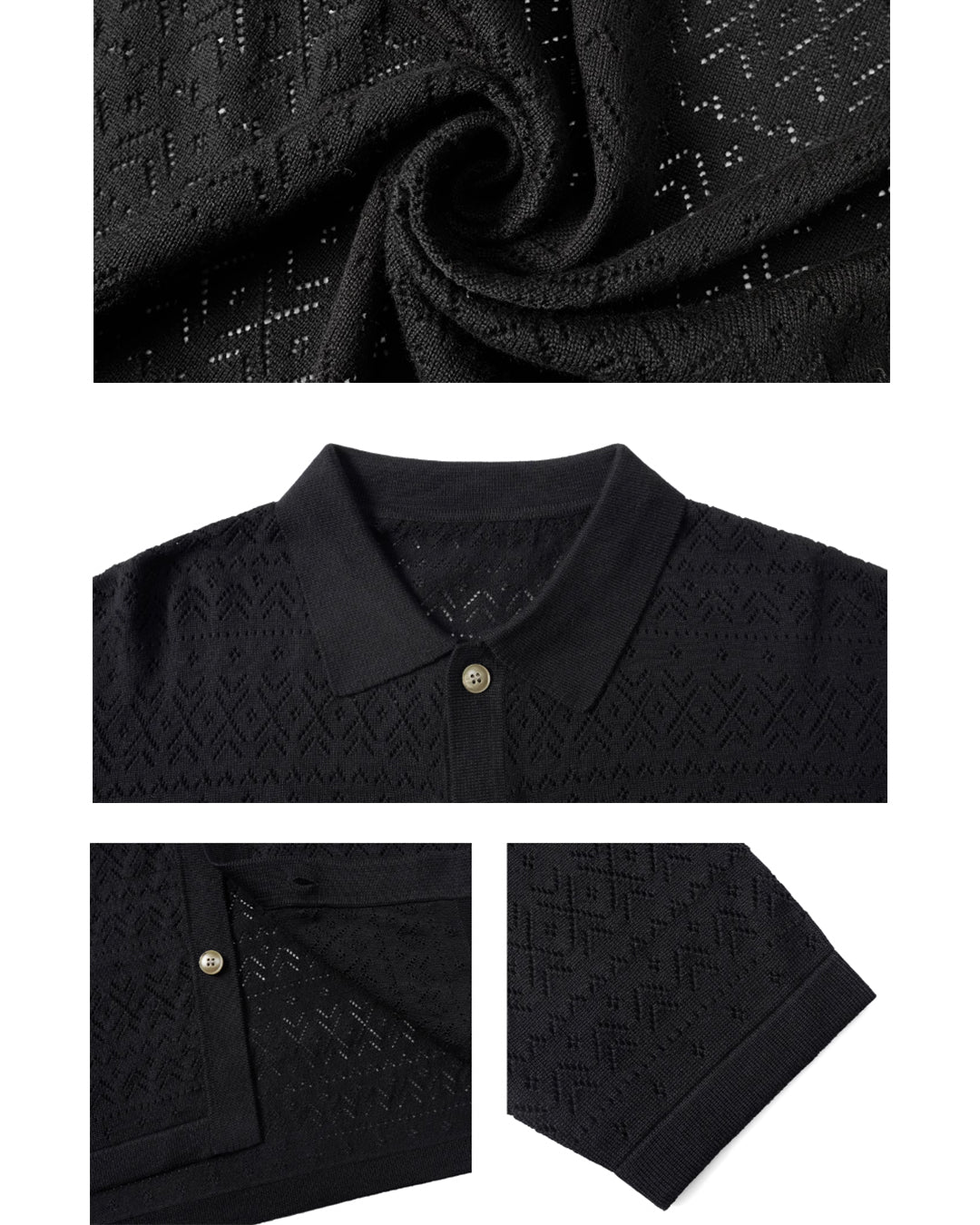 JHYQ Mesh Hollow Knit Cardigan | Face 3 Face