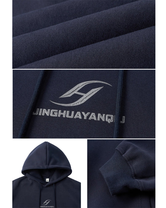 JHYQ Basic Paint Logo Printed Hoodie | Face 3 Face