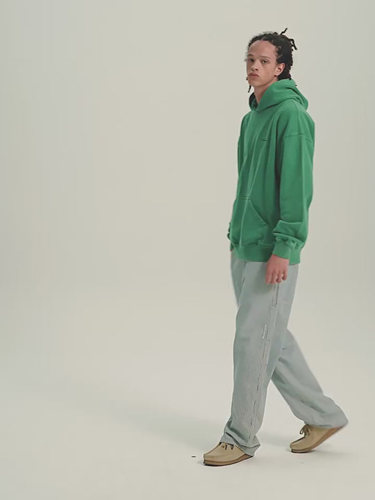 Wassup House Washed Embroidered Logo Hoodie