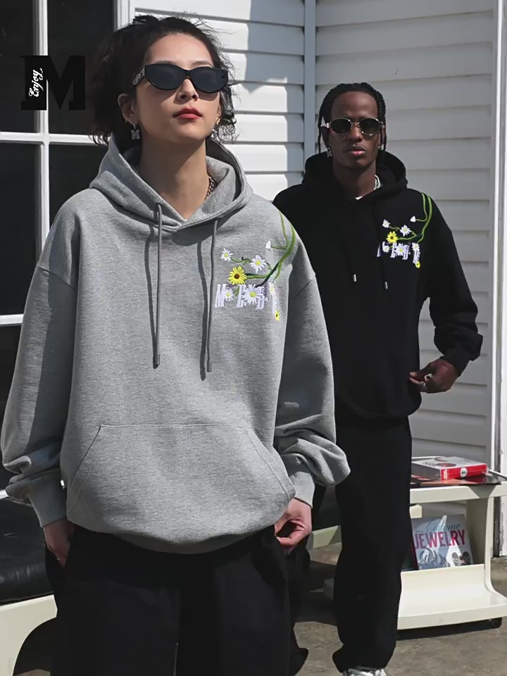 MEDM Daisy Embroidery Hoodie