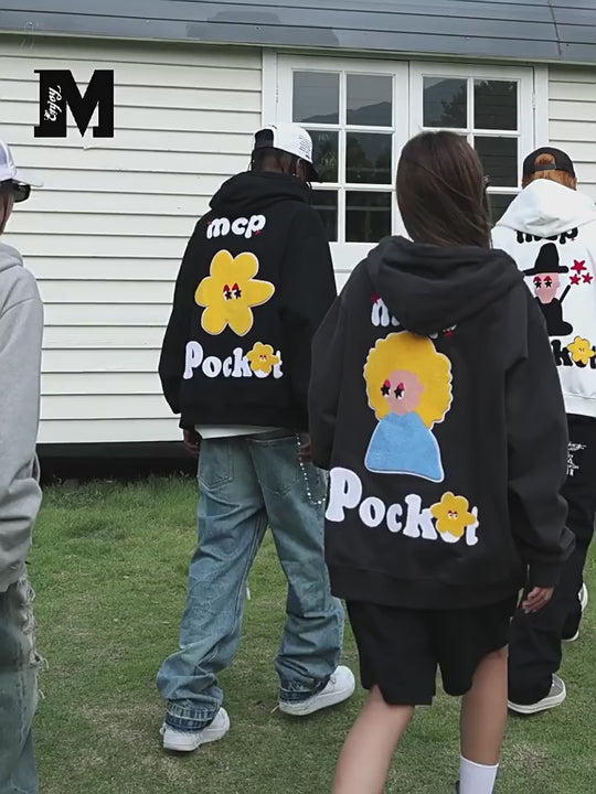 MEDM MCP Applique Embroidery Zipper Hoodie