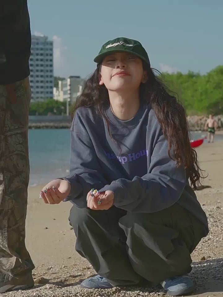 Wassup House Basic Printing Logo Sweatshirt