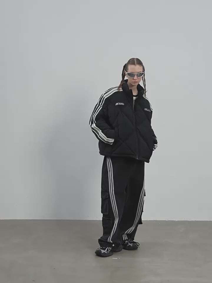 Harsh and Cruel Stitched Padded Down Jacket