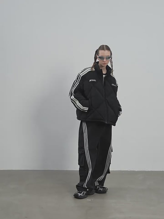 Harsh and Cruel Stitched Padded Down Jacket