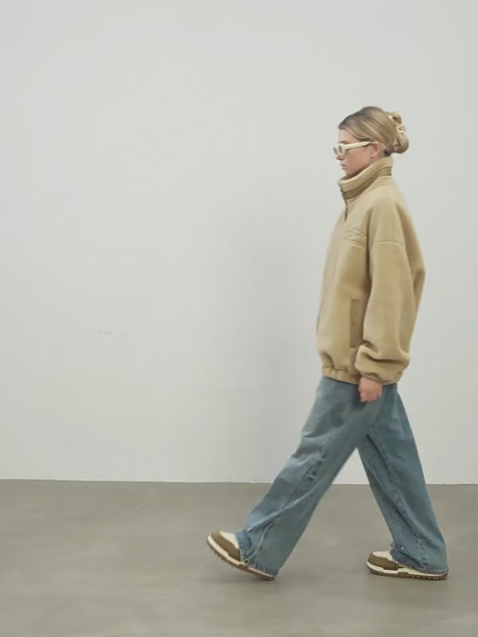 Harsh and Cruel Logo Embroidered Sherpa Jacket