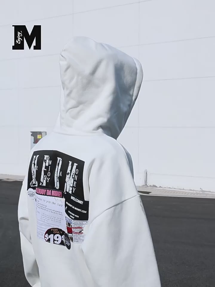 MEDM Design Patch Embroidery Hoodie