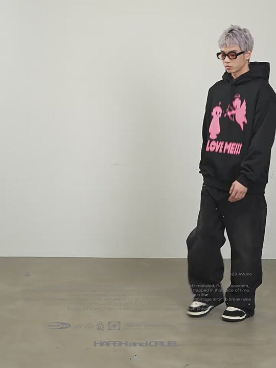 Harsh and Cruel Angel Imp Phantom Graffiti Hoodie