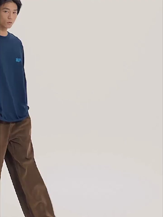 Wassup House Liner Font Logo Long Sleeved Tee