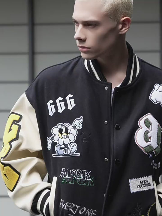 AFGK 6th Anniversary Edition Graffiti Varsity Jacket