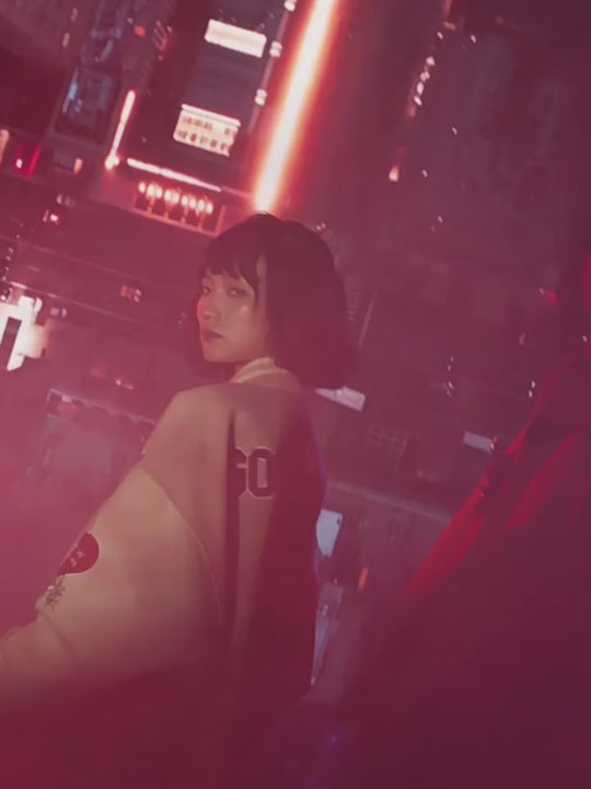 AFGK Angel Leather Varsity Jacket