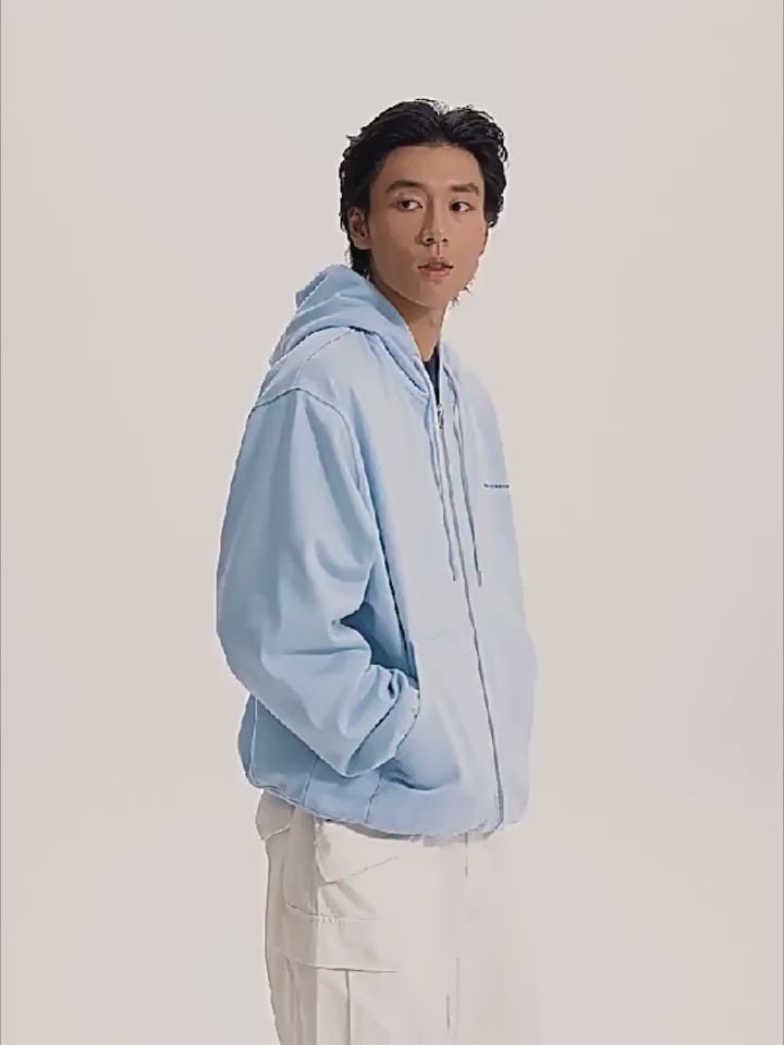 Wassup House 3D Embossed Zipper Hoodie