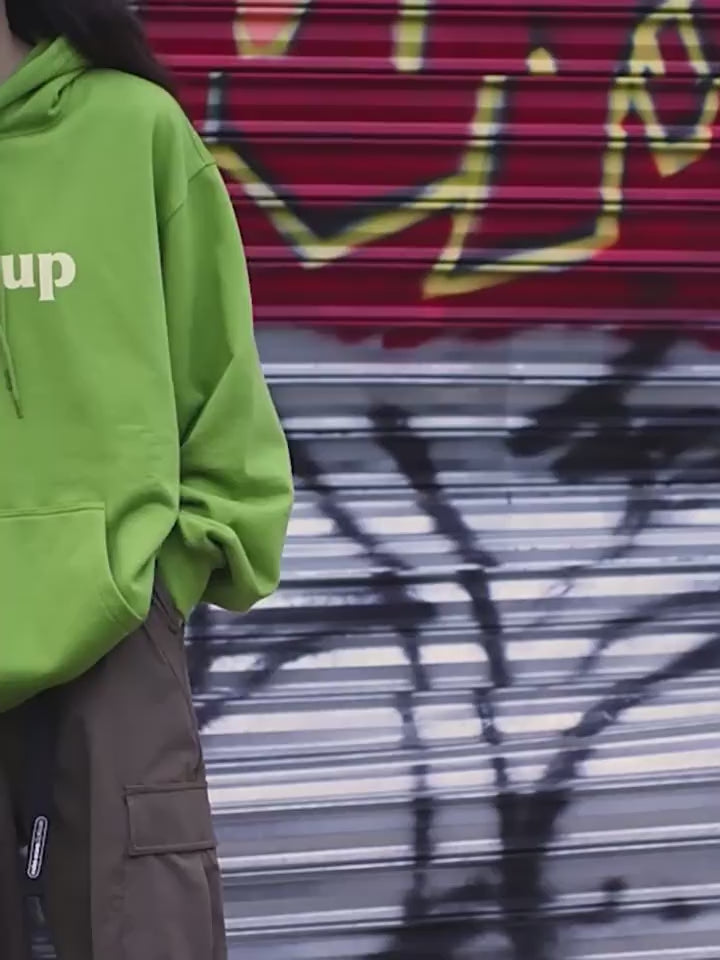 Wassup House Basic Logo Print Heavyweight Hoodie