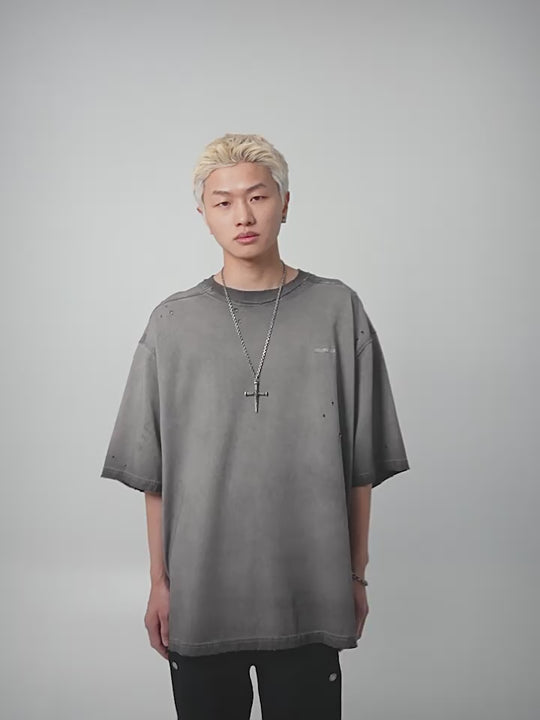 UNDERWATER Destruction Deconstruction Patchwork Tee