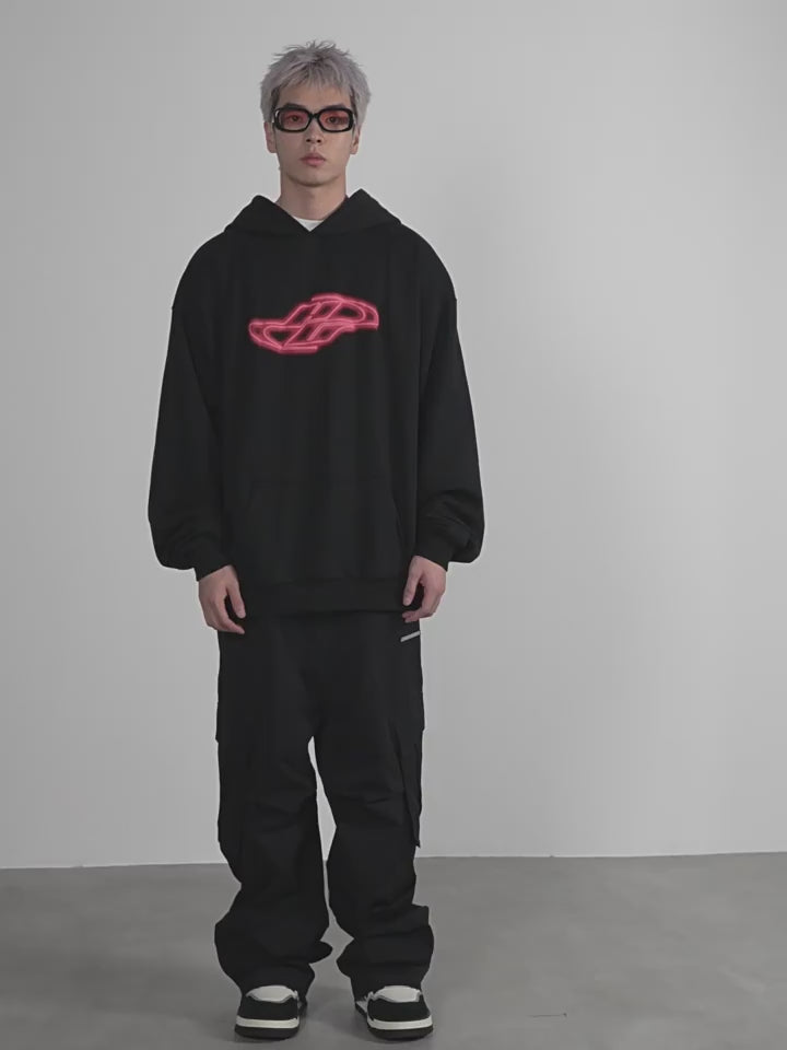 Harsh and Cruel Neon Super Runner Foam Gradient Hoodie