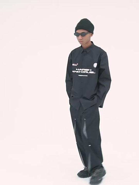 Harsh and Cruel Football Logo L/S Shirt