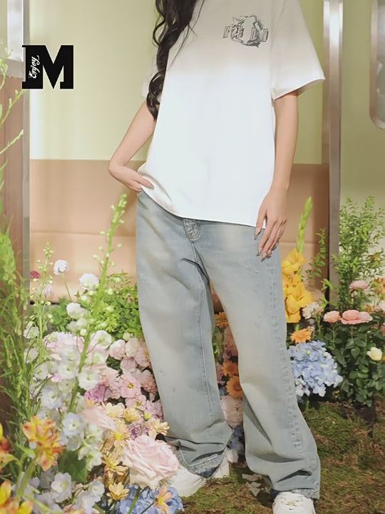 MEDM Basic Straight Denim Pants