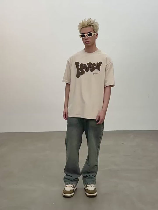 Harsh and Cruel Bubble Embroidered Logo Tee