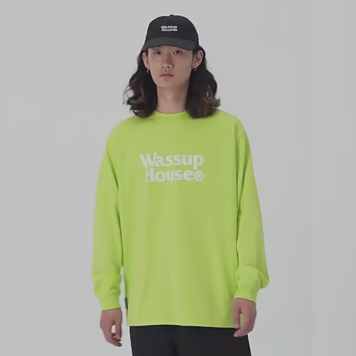 Wassup House Double Line Logo Long Sleeved Tee