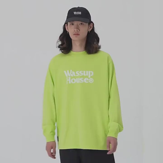 Wassup House Double Line Logo Long Sleeved Tee