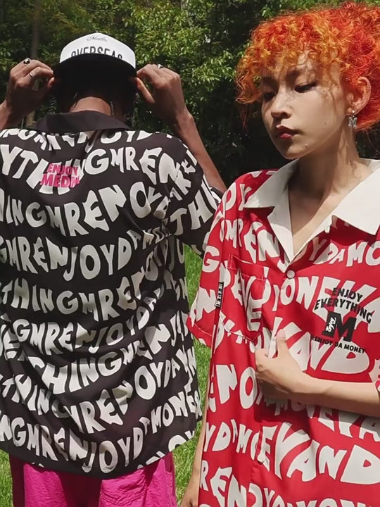 MEDM Full Print Design Short Sleeved Shirt