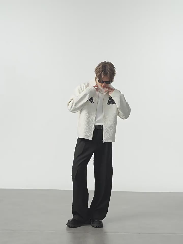 Harsh and Cruel Jacquard Embroidered Patches Jacket