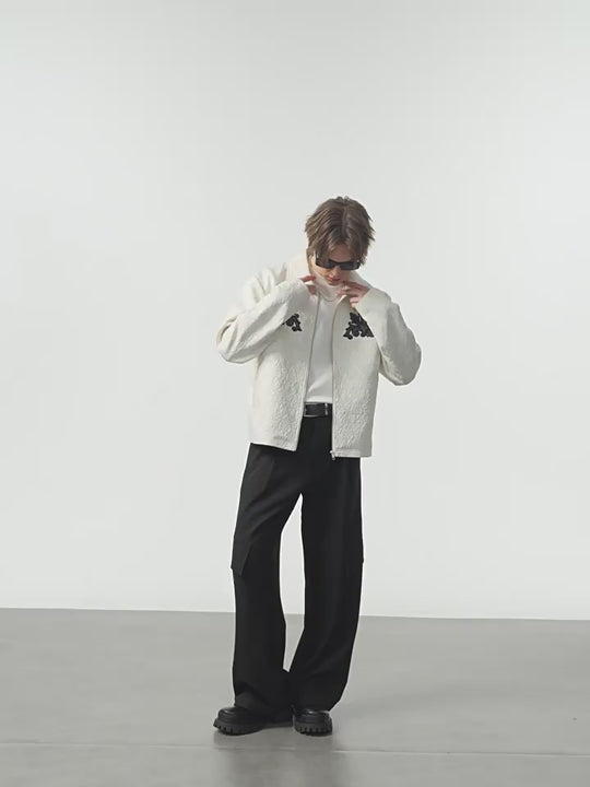 Harsh and Cruel Jacquard Embroidered Patches Jacket