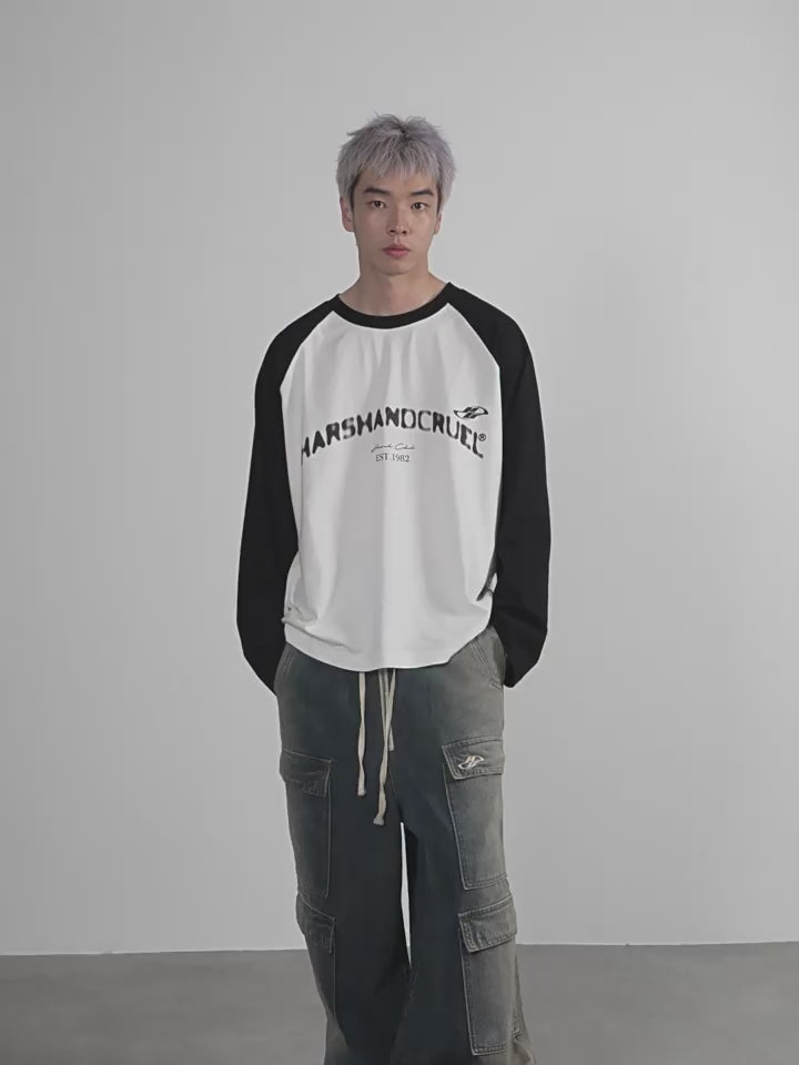 Harsh and Cruel Heavy Wash Multi Pocket Wide Leg Pants