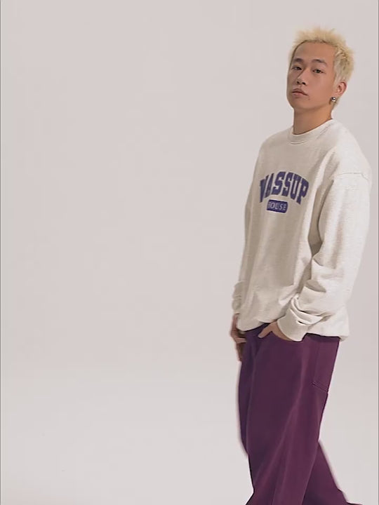 Wassup House School Logo Print Sweatshirt