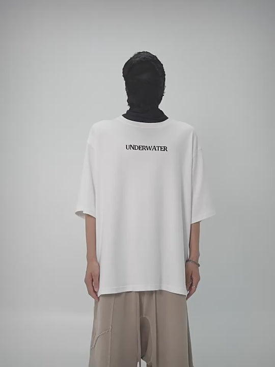 UNDERWATER Basic Logo Printed Tee